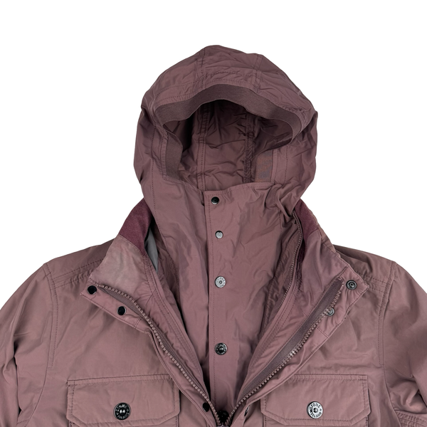 Stone Island 2015 Maroon Micro Reps Down Filled Puffer Field Jacket - Medium