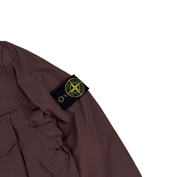 Stone Island 2015 Maroon Micro Reps Down Filled Puffer Field Jacket - Medium