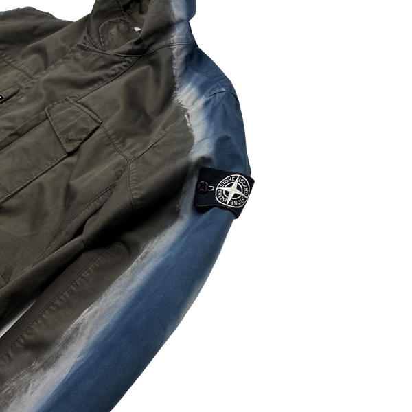 Stone Island 2013 RARE Raso Gommato Faded Hand Colouring Jacket - Large