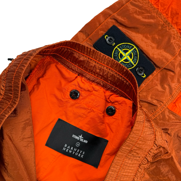 Stone Island 2019 Copper Nylon Crinkle Reps Lightweight RE T Cargo Trousers - 34" (Large)
