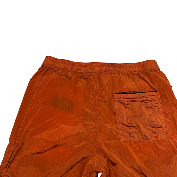 Stone Island 2019 Copper Nylon Crinkle Reps Lightweight RE T Cargo Trousers - 34" (Large)