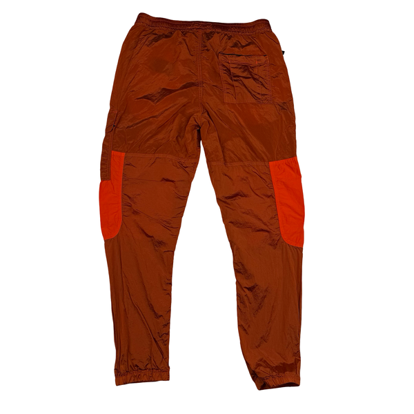 Stone Island 2019 Copper Nylon Crinkle Reps Lightweight RE T Cargo Trousers - 34" (Large)