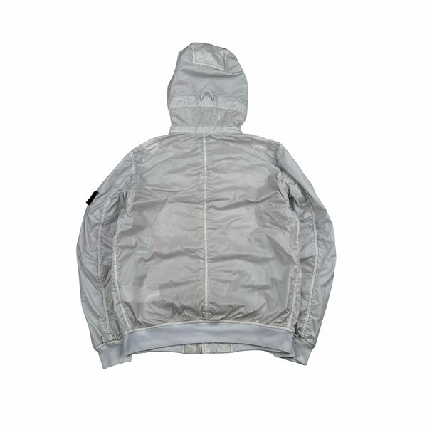 Stone Island 2018 Violet Lamy Flock Hooded Jacket - Medium