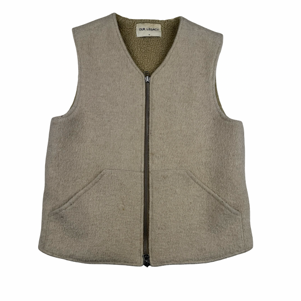 Our Legacy Beige Wool Gilet - Medium (48)