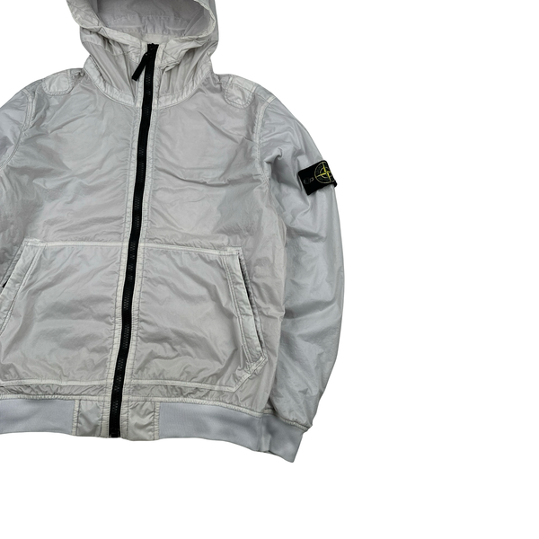 Stone Island 2018 Violet Lamy Flock Hooded Jacket - Medium