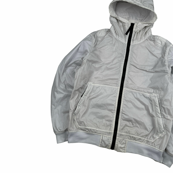 Stone Island 2018 Violet Lamy Flock Hooded Jacket - Medium