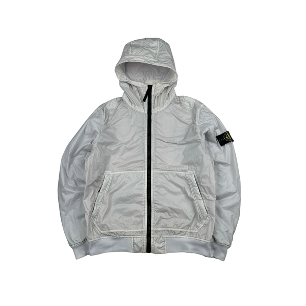 Stone Island 2018 Violet Lamy Flock Hooded Jacket - Medium