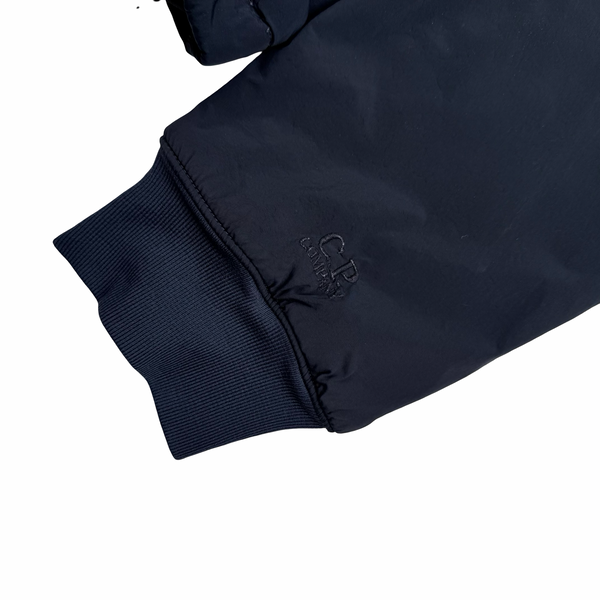 CP Company Navy Fleece Lined Nycra Stretch Goggle Jacket - Large (50)