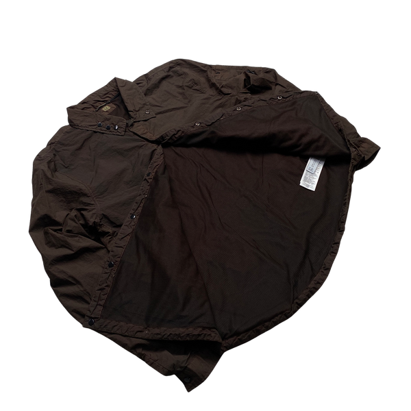 CP Company Brown Nylon Overshirt - Medium