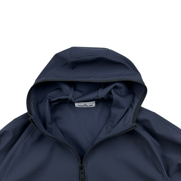 Stone Island 2023 Navy Soft Shell R eDye Technology Jacket - Medium