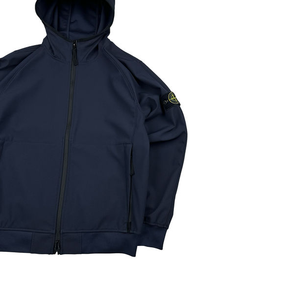 Stone Island 2023 Navy Soft Shell R eDye Technology Jacket - Medium