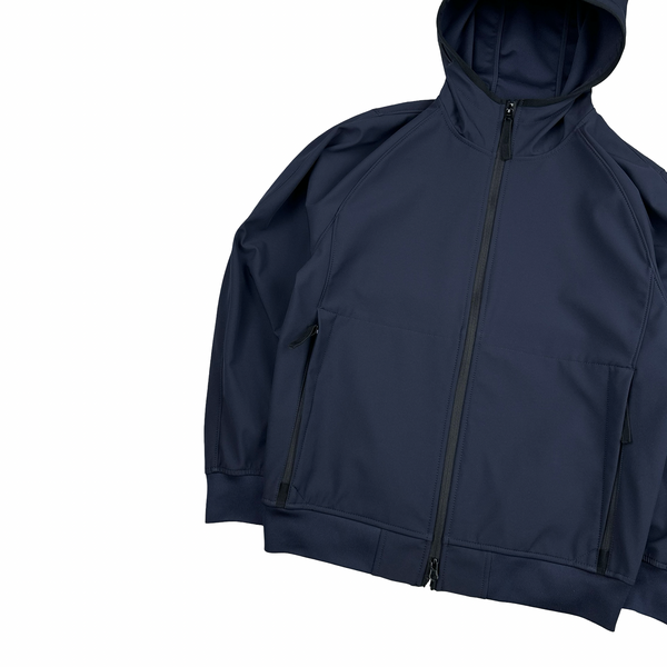 Stone Island 2023 Navy Soft Shell R eDye Technology Jacket - Medium