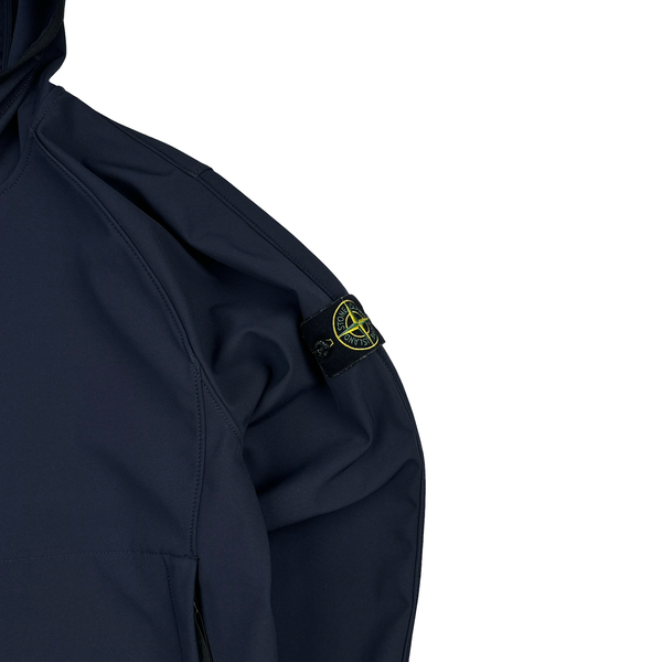 Stone Island 2023 Navy Soft Shell R eDye Technology Jacket - Medium