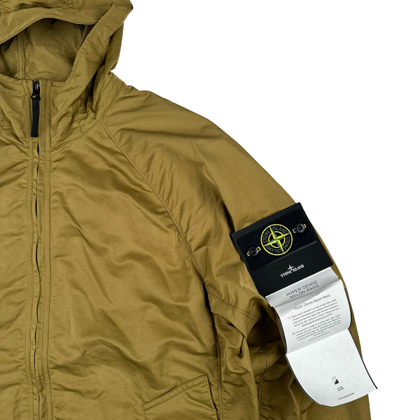 Stone Island 2023 Tan Hyper Dense Nylon Raso Jacket - Large