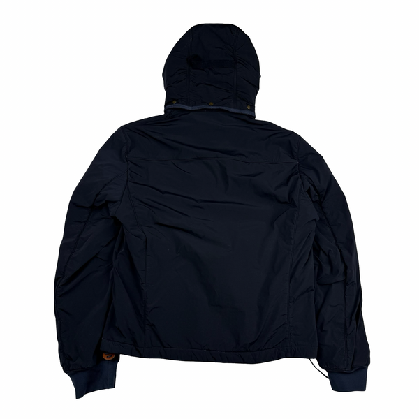 CP Company Navy Fleece Lined Nycra Stretch Goggle Jacket - Large (50)
