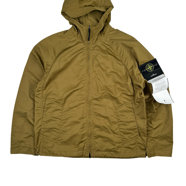 Stone Island 2023 Tan Hyper Dense Nylon Raso Jacket - Large