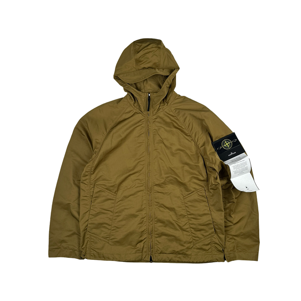 Stone Island 2023 Tan Hyper Dense Nylon Raso Jacket - Large