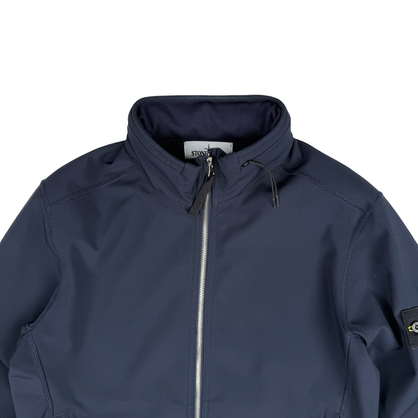 Stone Island 2017 Navy Blue Soft Shell - R Jacket - Medium