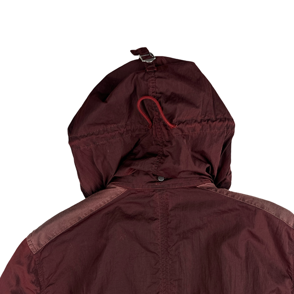 CP Company 50 Fili Maroon Multi pocket Goggle Jacket - XL