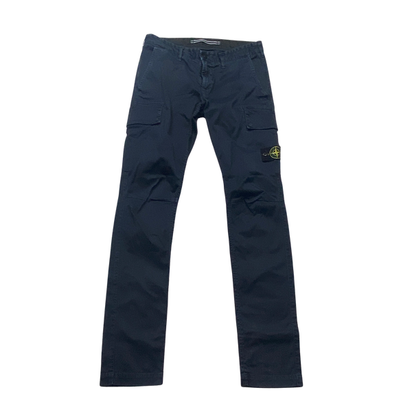 Stone Island Charcoal 2022 Skinny Fit Cargos - 31"