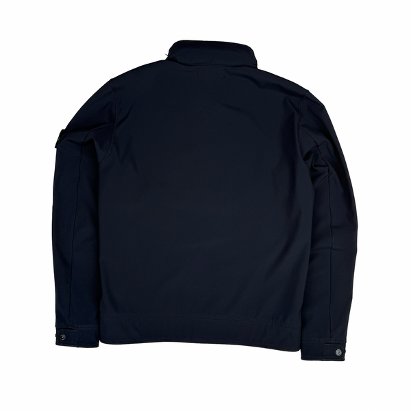 Stone Island 2017 Navy Blue Soft Shell - R Jacket - Medium