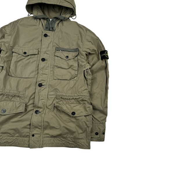 Stone Island 2015 Khaki David TC Multipocket Field Jacket - Medium