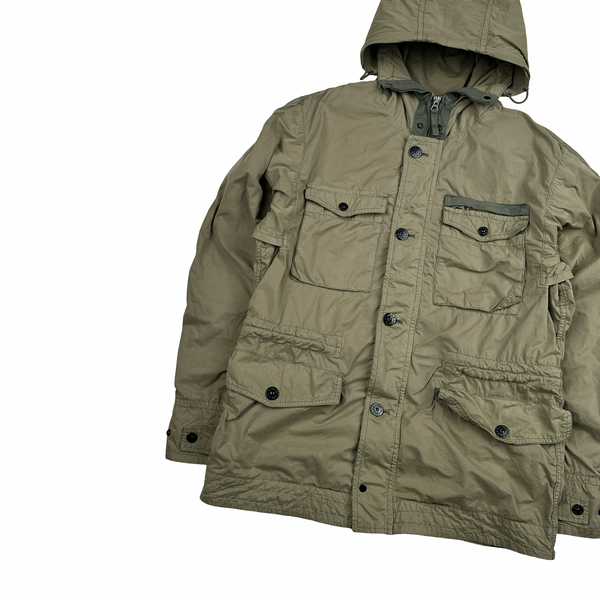 Stone Island 2015 Khaki David TC Multipocket Field Jacket - Medium