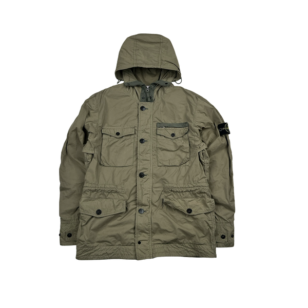 Stone Island 2015 Khaki David TC Multipocket Field Jacket - Medium