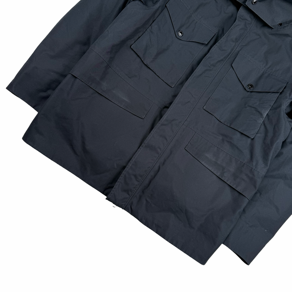 Stone Island 2015 Navy O-Ventile Ghost Piece Hooded Dutch Rope Down Lined Jacket - Medium