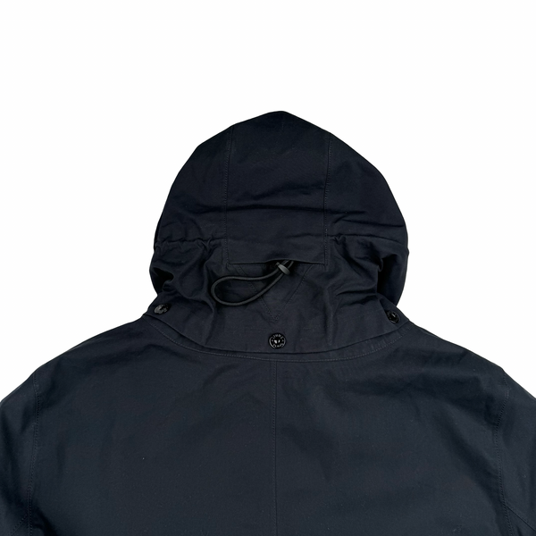 Stone Island 2015 Navy O-Ventile Ghost Piece Hooded Dutch Rope Down Lined Jacket - Medium