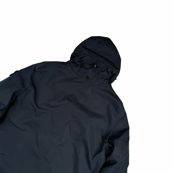 Stone Island 2015 Navy O-Ventile Ghost Piece Hooded Dutch Rope Down Lined Jacket - Medium