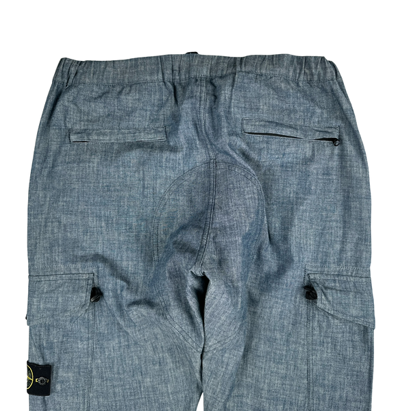 Stone Island 2018 Indigo Cotton RE Fit Cargos - 34"