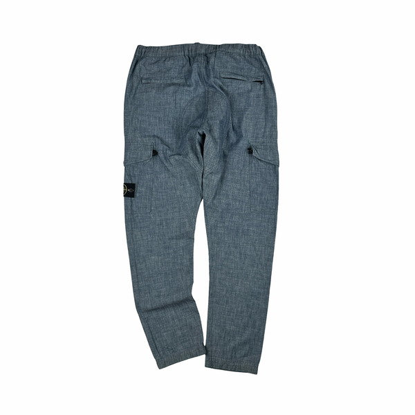 Stone Island 2018 Indigo Cotton RE Fit Cargos - 34"