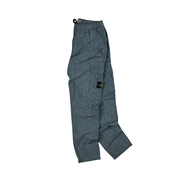 Stone Island 2018 Indigo Cotton RE Fit Cargos - 34"