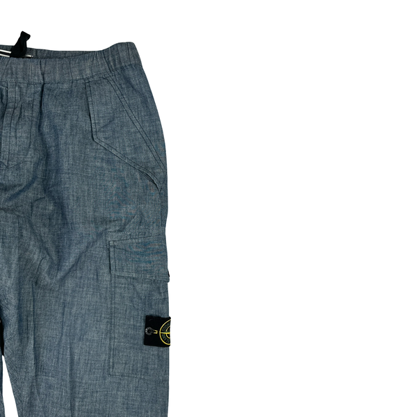 Stone Island 2018 Indigo Cotton RE Fit Cargos - 34"