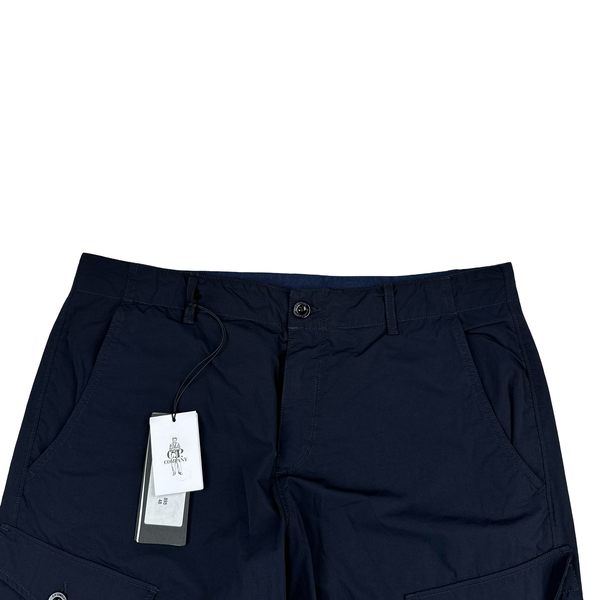 CP Company X Armani Navy Lens View Cargo Shorts - Medium