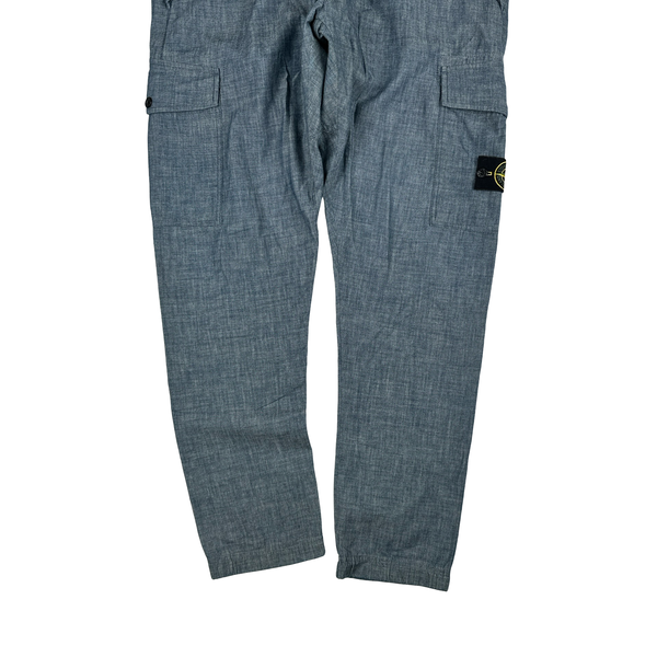 Stone Island 2018 Indigo Cotton RE Fit Cargos - 34"