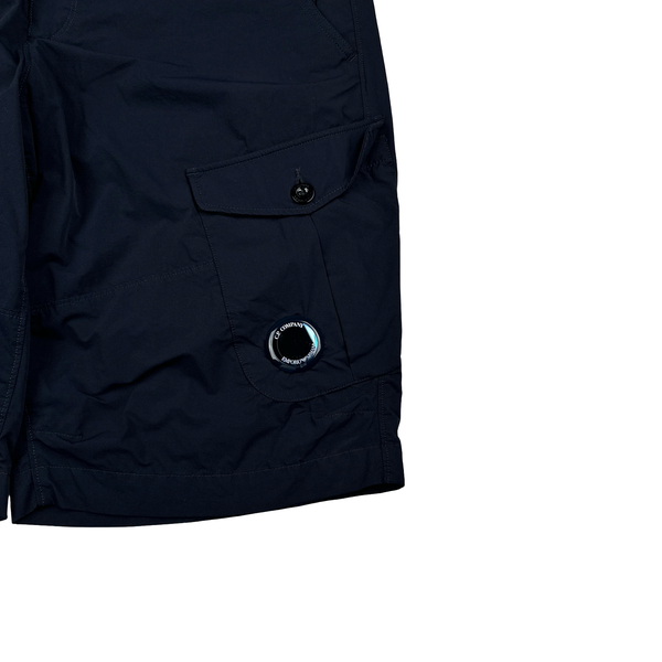 CP Company X Armani Navy Lens View Cargo Shorts - Medium