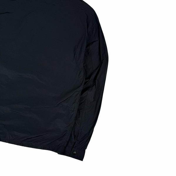 Stone Island Black Double Chest Pocket Nylon Overshirt - Large