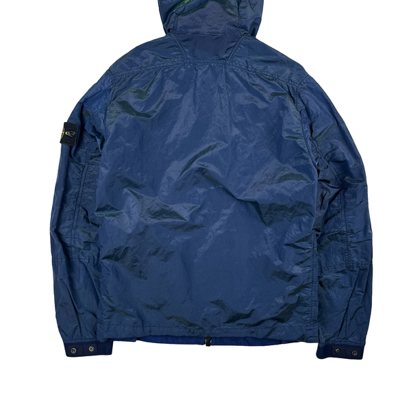 Stone Island 2017 Blue Nylon Metal Watro Colour Weft Jacket - Small