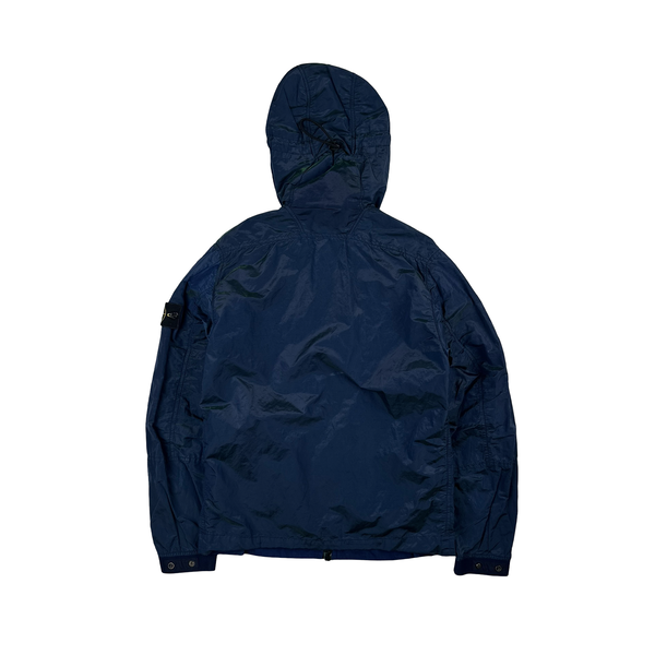 Stone Island 2017 Blue Nylon Metal Watro Colour Weft Jacket - Small