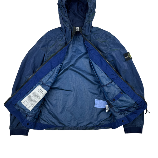 Stone Island 2017 Blue Nylon Metal Watro Colour Weft Jacket - Small