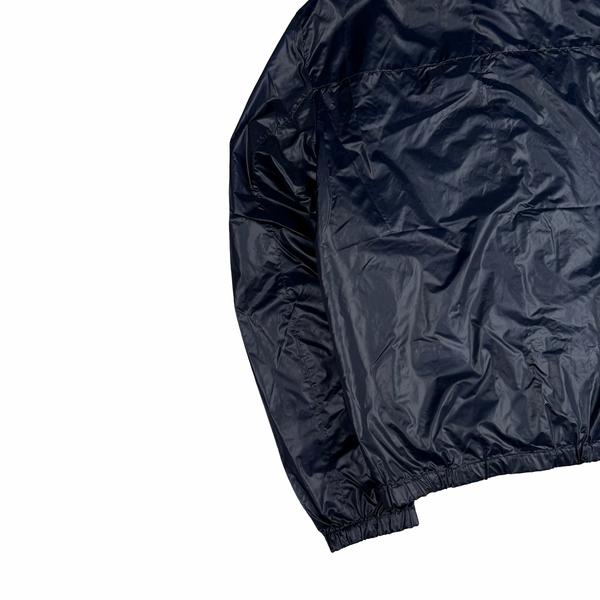Prada Super Light Weight Navy Blue Nylon Bomber Jacket - Small (46)