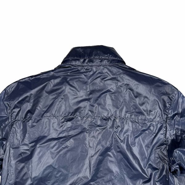 Prada Super Light Weight Navy Blue Nylon Bomber Jacket - Small (46)