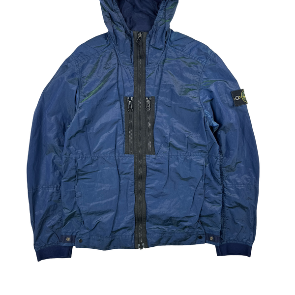 Stone Island 2017 Blue Nylon Metal Watro Colour Weft Jacket - Small