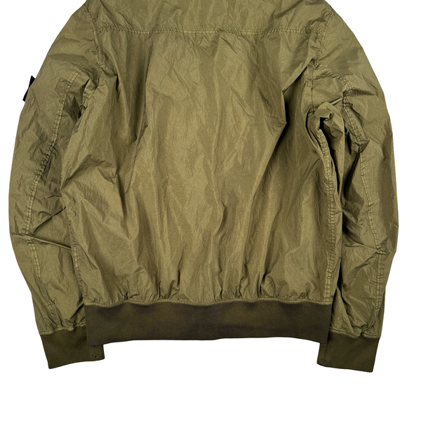 Stone Island 2017 Kahki Garment Dyed Crinkle Reps Jacket - Large