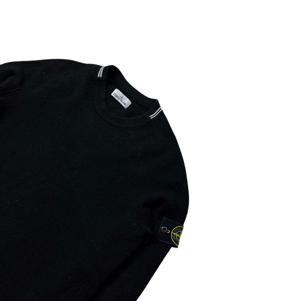 Black stone island jumper sale