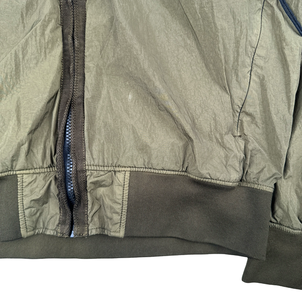 Stone Island 2017 Kahki Garment Dyed Crinkle Reps Jacket - Large