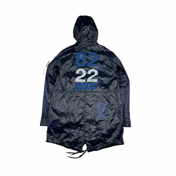 Stone Island 2022 40th Anni Plattina 82/22 Lightweight Long Jacket - Small