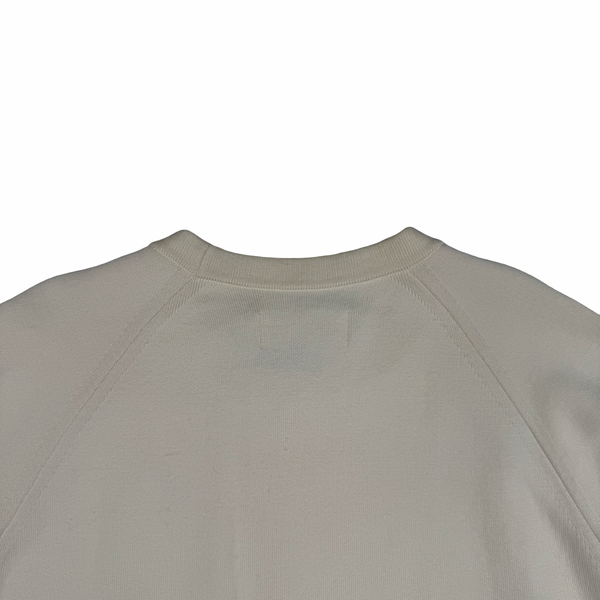Stone Island 2022 Ghost Cream Cotton Knit Crew Neck Jumper - Medium